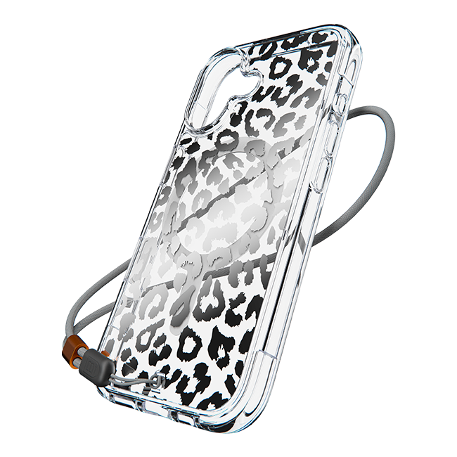 BodyGuardz Accent Clear Chrome Leopard MagSafe Case - iPhone 17