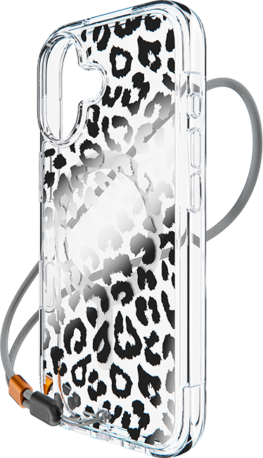 BodyGuardz Accent Clear Chrome Leopard MagSafe Case - iPhone 17