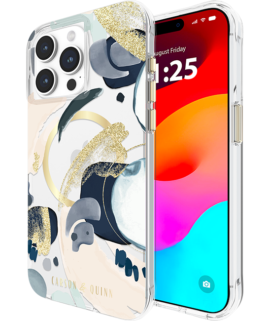 Carson & Quinn Brush Strokes with MagSafe Case - iPhone 15 Pro Max