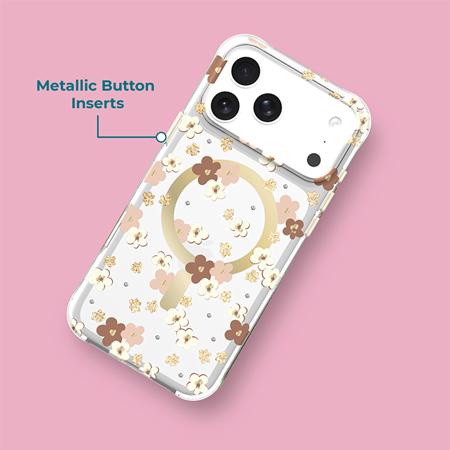 Estuche Carson & Quinn Daisy Drift con MagSafe para el iPhone 17 Pro Max