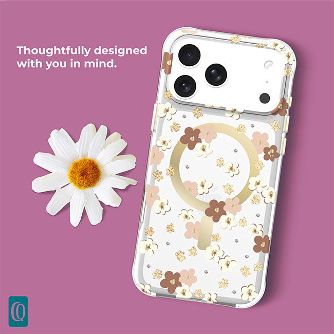 Estuche Carson & Quinn Daisy Drift con MagSafe para el iPhone 17 Pro Max