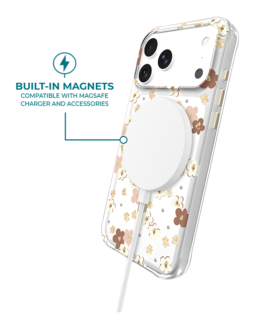 Estuche Carson & Quinn Daisy Drift con MagSafe para el iPhone 17 Pro Max