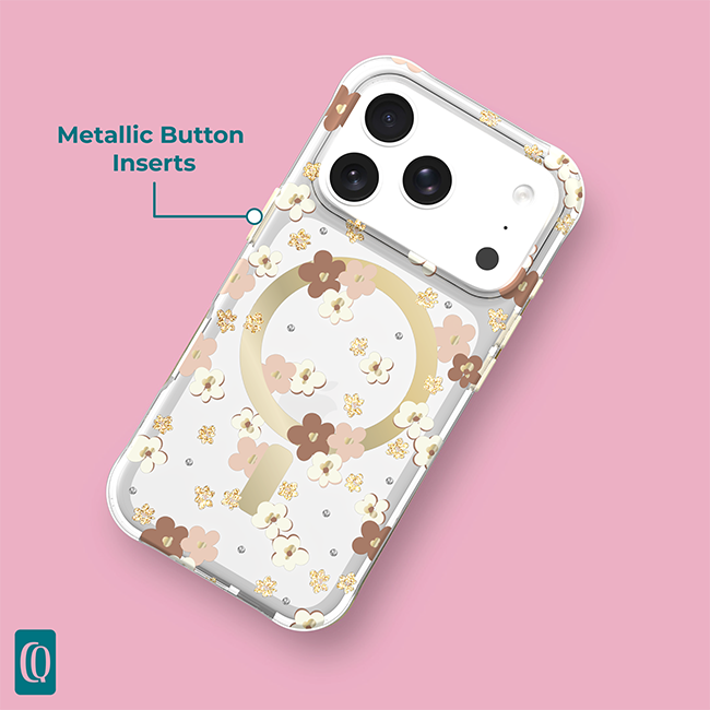 Estuche Carson & Quinn Daisy Drift con MagSafe para el iPhone 17 Pro