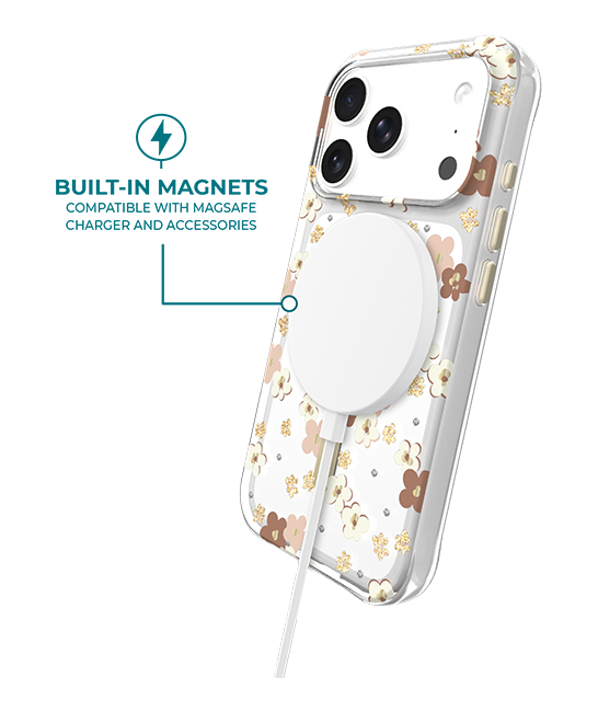 Estuche Carson & Quinn Daisy Drift con MagSafe para el iPhone 17 Pro