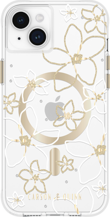 Estuche Carson & Quinn Flower Garden with Gemstones con MagSafe para iPhone 15 Plus