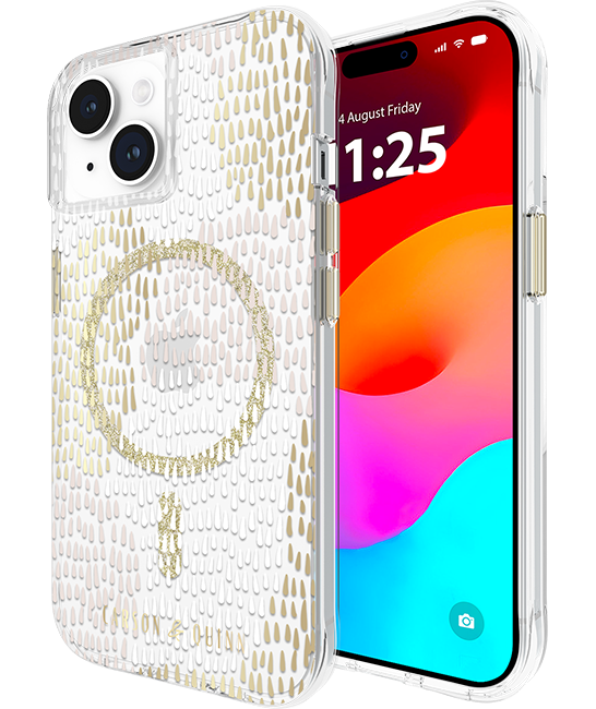 Carson & Quinn Glamour In Gold with MagSafe Case - iPhone 15/14/13