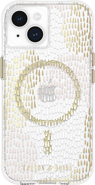 Carson & Quinn Glamour In Gold with MagSafe Case - iPhone 15/14/13