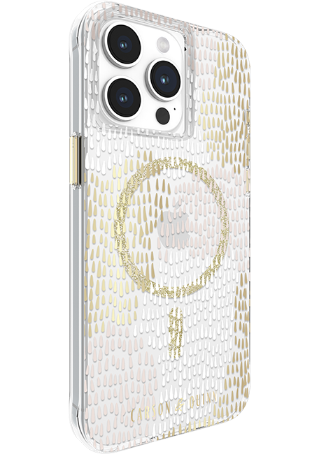 Carson & Quinn Glamour In Gold with MagSafe Case - iPhone 15 Pro Max