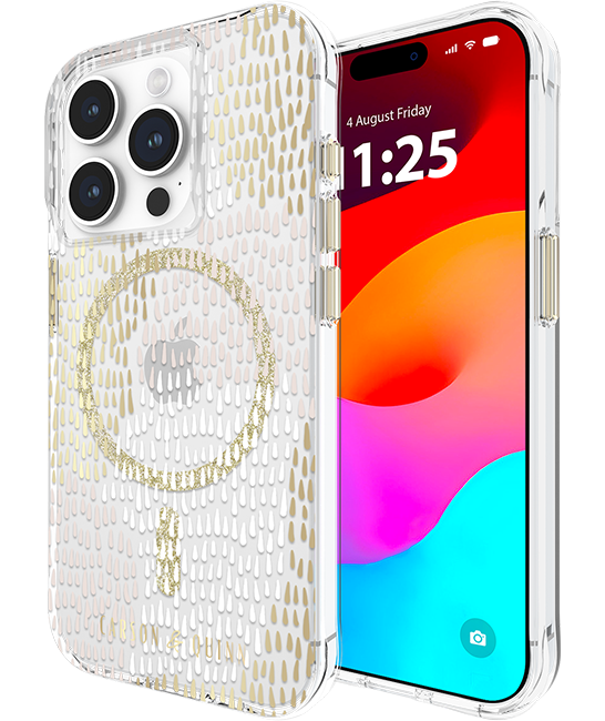 Carson & Quinn Glamour In Gold with MagSafe Case - iPhone 15 Pro