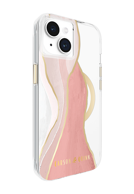 Estuche Carson & Quinn Pink Desert Nights con MagSafe para iPhone 15/14/13
