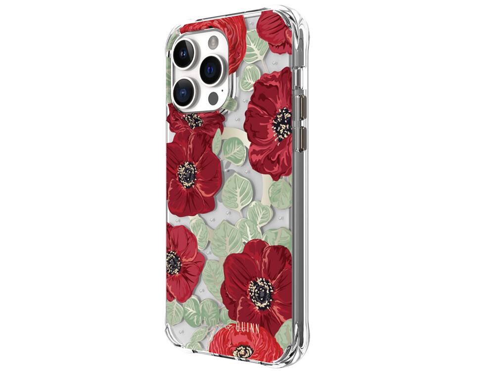 Carson Quinn Red Garnet Garden with MagSafe Case iPhone 14 Pro
