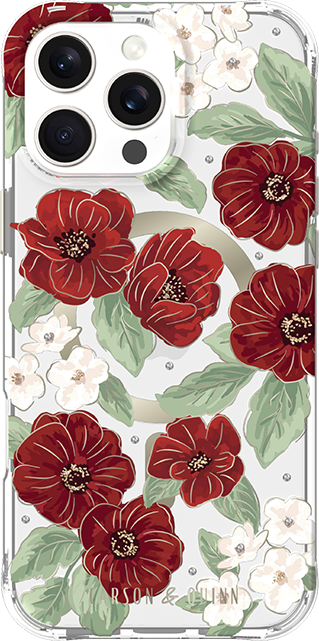 Carson & Quinn Ruby Garden with MagSafe Case - iPhone 16 Pro Max
