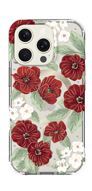 Carson & Quinn Ruby Garden with MagSafe Case - iPhone 16 Pro