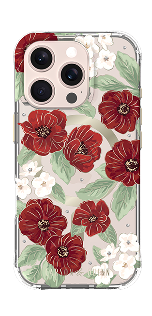 Carson & Quinn Ruby Garden with MagSafe Case - iPhone 16 Pro