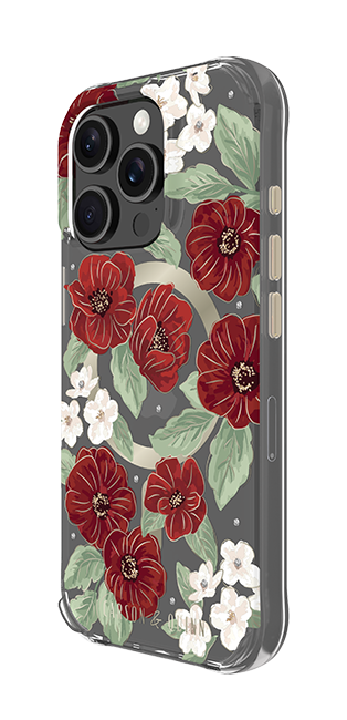 Carson & Quinn Ruby Garden with MagSafe Case - iPhone 16 Pro