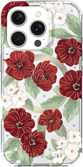 Carson & Quinn Ruby Garden with MagSafe Case - iPhone 16 Pro
