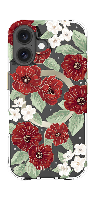 Carson & Quinn Ruby Garden with MagSafe Case - iPhone 16