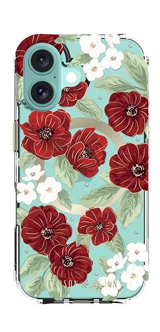 Carson & Quinn Ruby Garden with MagSafe Case - iPhone 16