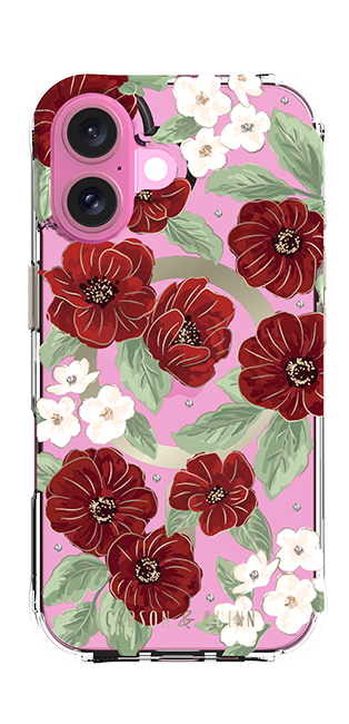 Carson & Quinn Ruby Garden with MagSafe Case - iPhone 16