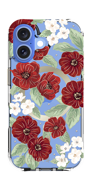 Carson & Quinn Ruby Garden with MagSafe Case - iPhone 16
