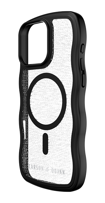 Carson & Quinn Wavy Glitter with MagSafe Case - iPhone 16 Pro