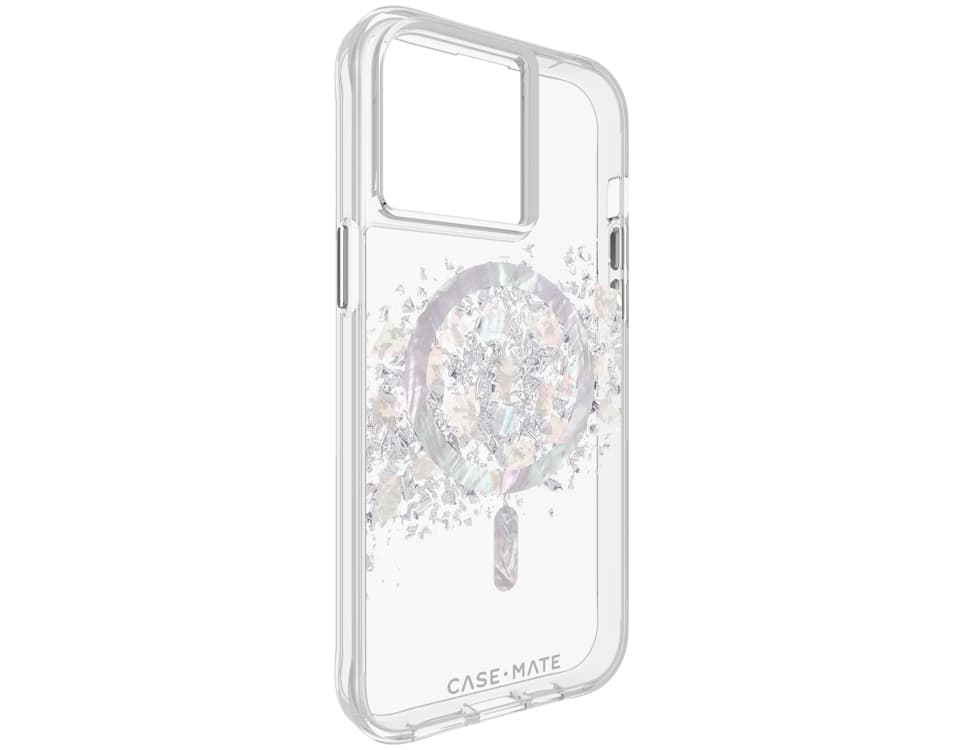 Case-Mate Funda Karat con MagSafe para el iPhone 15 Pro - Touch of Pearl  (blanco)