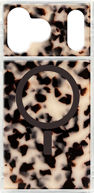 Estuche FLAUNT SQUARE Blonde Tortise con MagSafe para iPhone 17 Pro Max