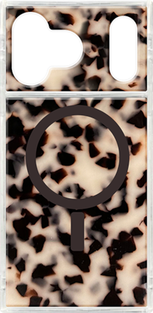 Estuche FLAUNT SQUARE Blonde Tortise con MagSafe para iPhone 17 Pro Max