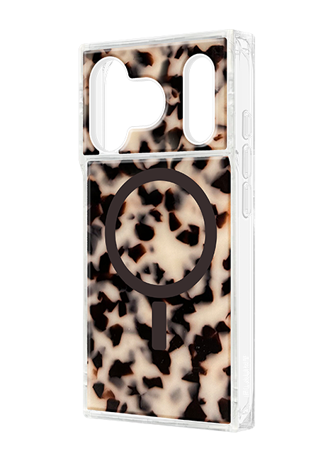 FLAUNT SQUARE Blonde Tortise MagSafe Case - iPhone 17 Pro