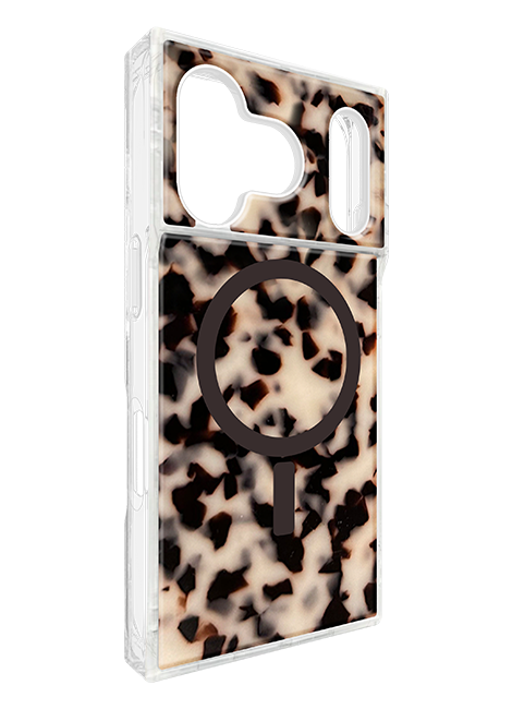 FLAUNT SQUARE Blonde Tortise MagSafe Case - iPhone 17 Pro