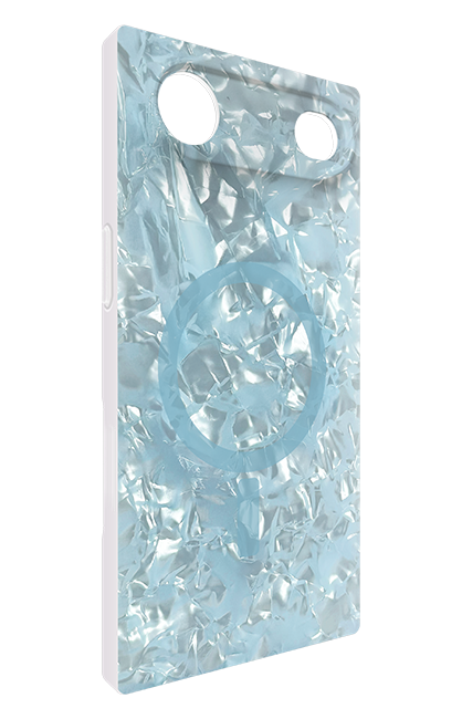 FLAUNT SQUARE Icy Blue Pearl MagSafe Case - iPhone Air