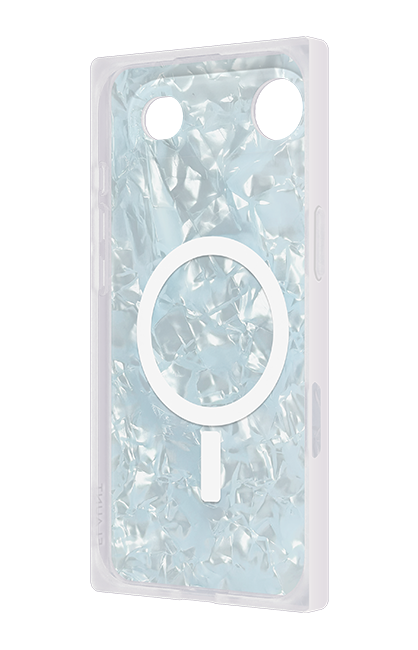 FLAUNT SQUARE Icy Blue Pearl MagSafe Case - iPhone Air