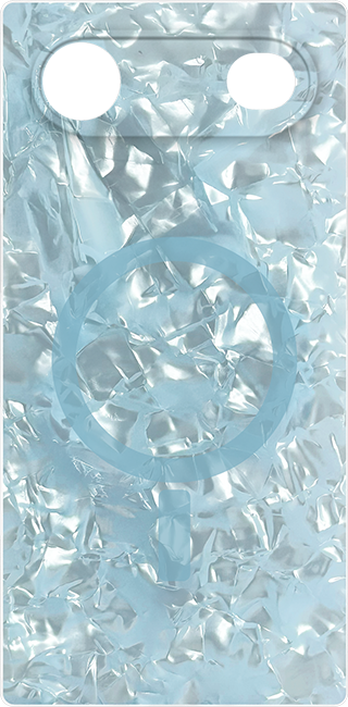 FLAUNT SQUARE Icy Blue Pearl MagSafe Case - iPhone Air