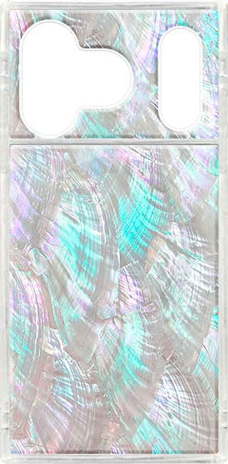 FLAUNT SQUARE Mother of Pearl White MagSafe Case - iPhone 17 Pro