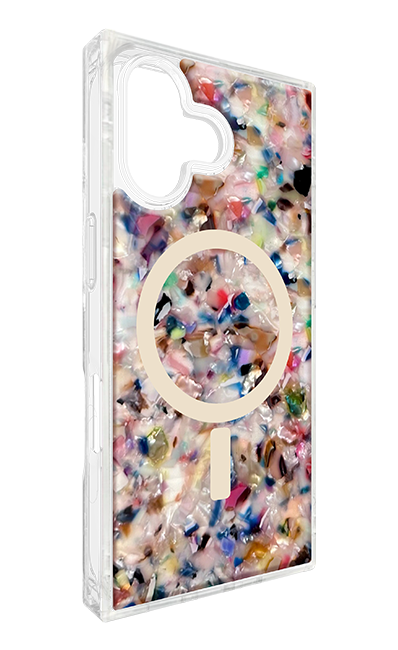FLAUNT SQUARE Rainbow Confetti MagSafe Case - iPhone 17