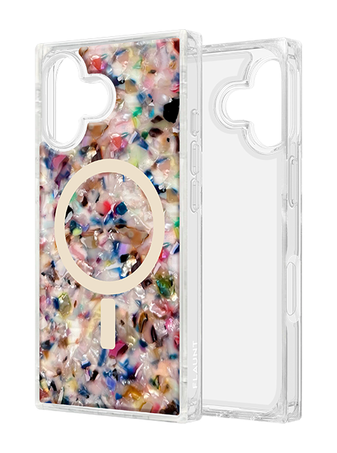 FLAUNT SQUARE Rainbow Confetti MagSafe Case - iPhone 17