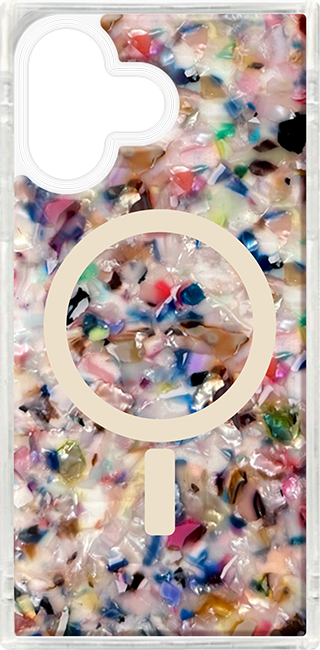 FLAUNT SQUARE Rainbow Confetti MagSafe Case - iPhone 17