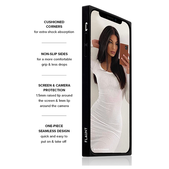 SQUARE Croc Faux Leather with MagSafe Case - iPhone 16 Pro