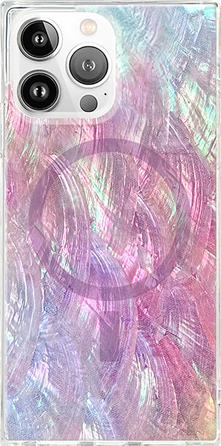 SQUARE Mother of Pearl with MagSafe Case - iPhone 16 Pro Max