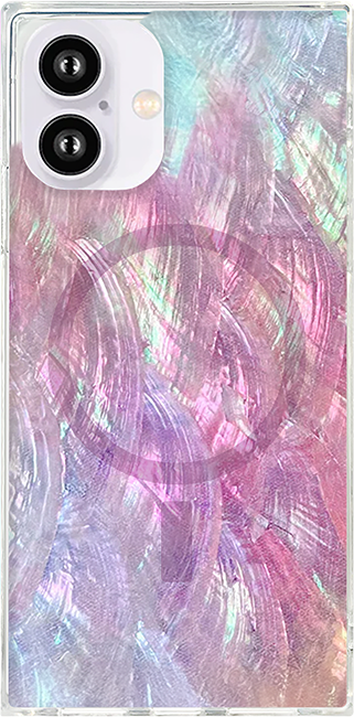 SQUARE Mother of Pearl with MagSafe Case - iPhone 16
