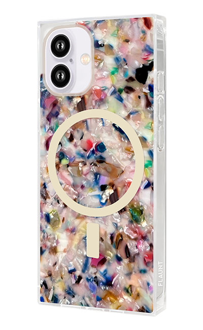 SQUARE Rainbow Confetti with MagSafe Case - iPhone 16