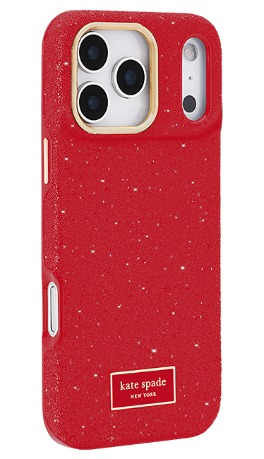 Estuche Kate Spade Crystal Pave Red con MagSafe para el iPhone 17 Pro Max