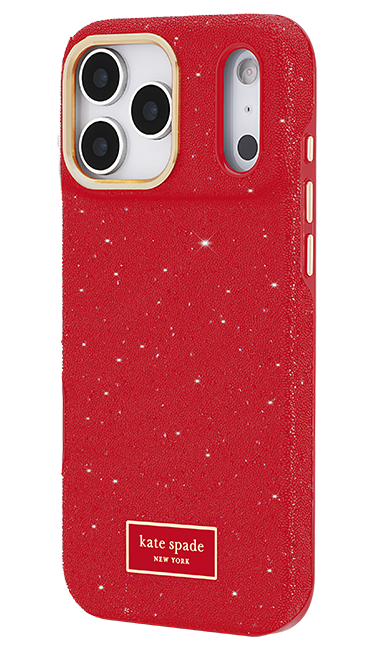 Estuche Kate Spade Crystal Pave Red con MagSafe para el iPhone 17 Pro Max