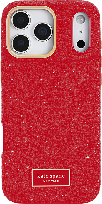 Estuche Kate Spade Crystal Pave Red con MagSafe para el iPhone 17 Pro Max