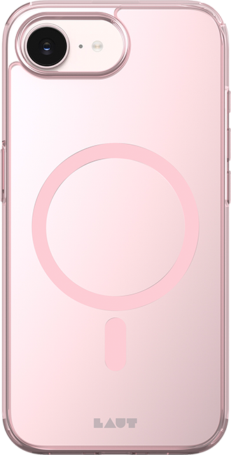 LAUT Crystal MagSafe Case - iPhone 17e/16e - Fluro Pink  (Product view 1)