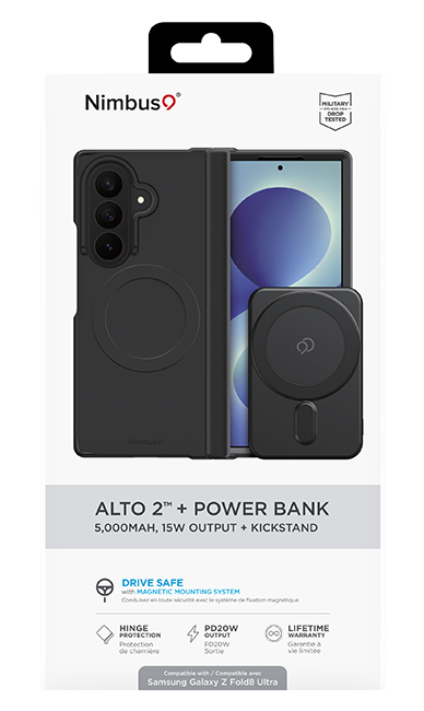 Nimbus9 Alto Bundle Case with 5000mAH Powerbank - Samsung Z Fold8 Ultra