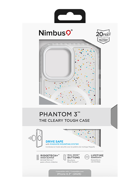 Estuche Nimbus9 Phantom Confetti con MagSafe para el iPhone 17