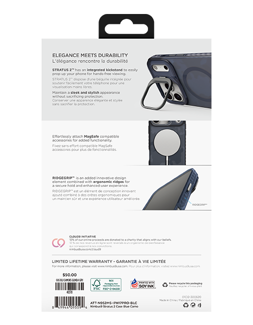 Nimbus9 Stratus Camo MagSafe Case w/Kickstand - iPhone 17 Pro