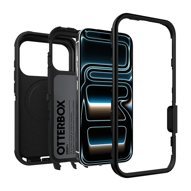 OtterBox Defender Pro Series Black MagSafe Case - iPhone 18 Pro/17 Pro