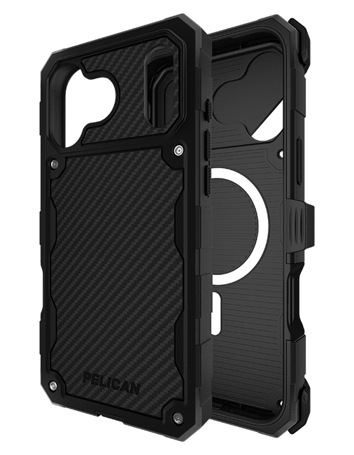 Estuche Pelican Shield Carbon Fiber con MagSafe y funda para el iPhone 17 Pro Max